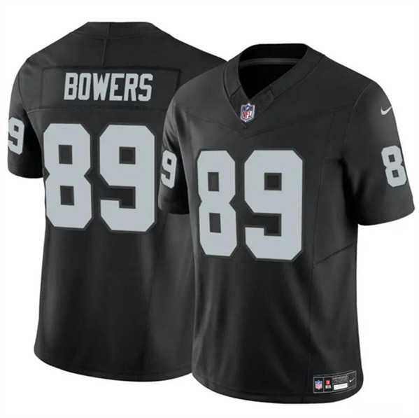 Men & Women & Youth Las Vegas Raiders #89 Brock Bowers Black 2024 Draft F.U.S.E. Vapor Stitched Jersey